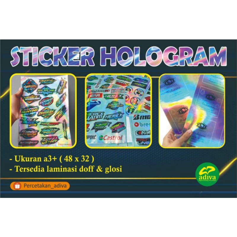 Jual CETAK STIKER HOLOGRAM/STIKER LABEL/STIKER CUSTOM | Shopee Indonesia