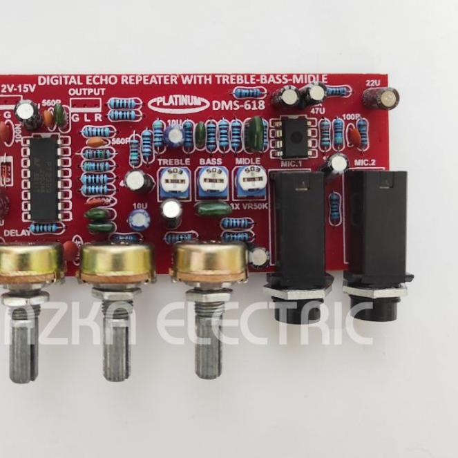 Jual Kit Digital Echo Repeater Delay Plus Tone Control DMS 618 | Shopee ...