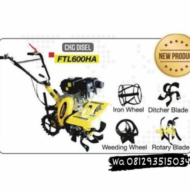 Jual Mesin Bajak Lahan Kebun Cultivator Ftl Ha Firman Tiller