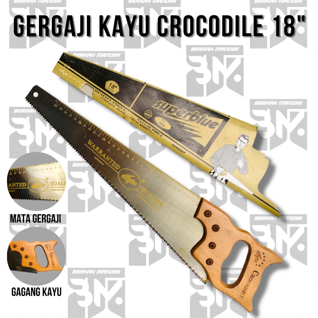 Jual Gergaji Kayu Hand Saw Super Tajam Crocodile Gagang Kayu Murah Shopee Indonesia