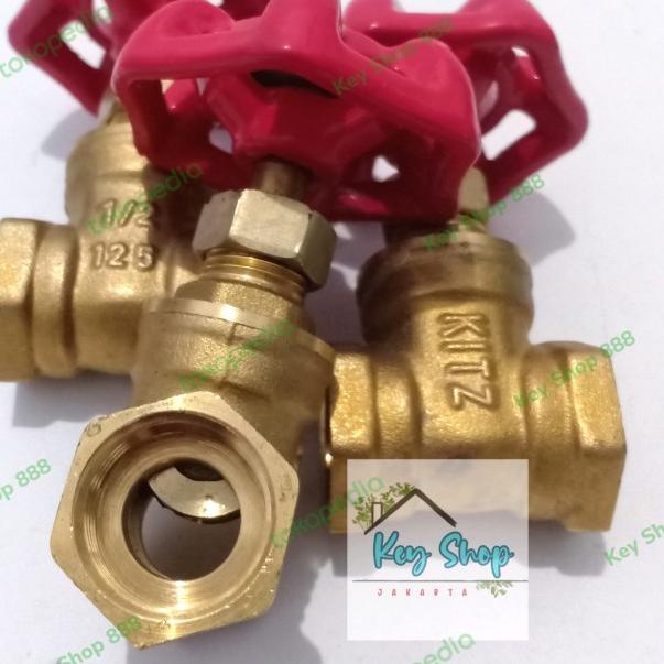 Jual Gate Valve Kuningan Kitz Inch Stop Kran Kuningan Harga