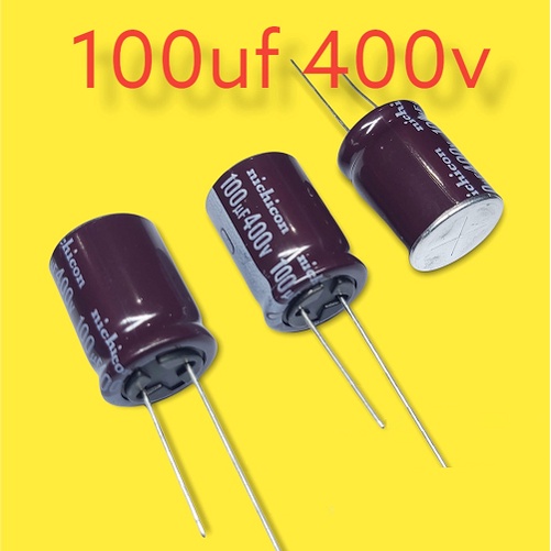 Condensatore Elettrolitico Nichicon UPZ 100uF 400V 16x31,5mm – Lotto Da 2 Pezzi