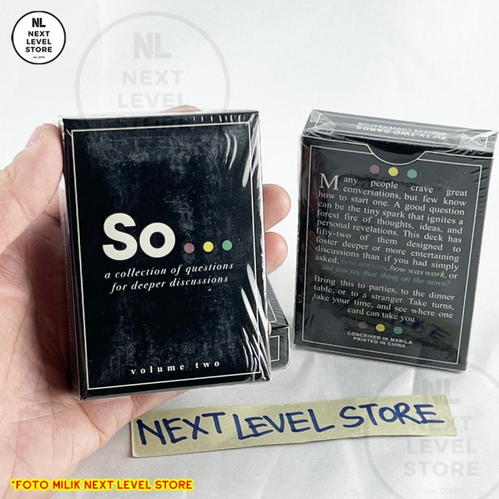Jual So Cards Deep Conversation Starters – Question Card Game Board ...