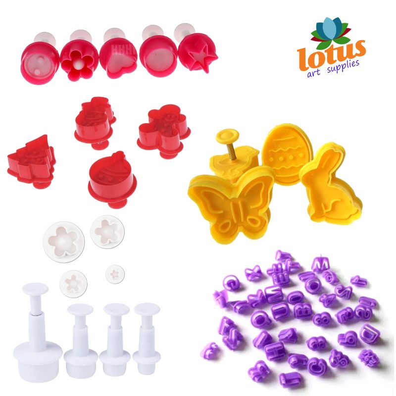 Jual Clay Cutter / Aneka Cetakan Mold Polymer / Fondant Dough Shaper