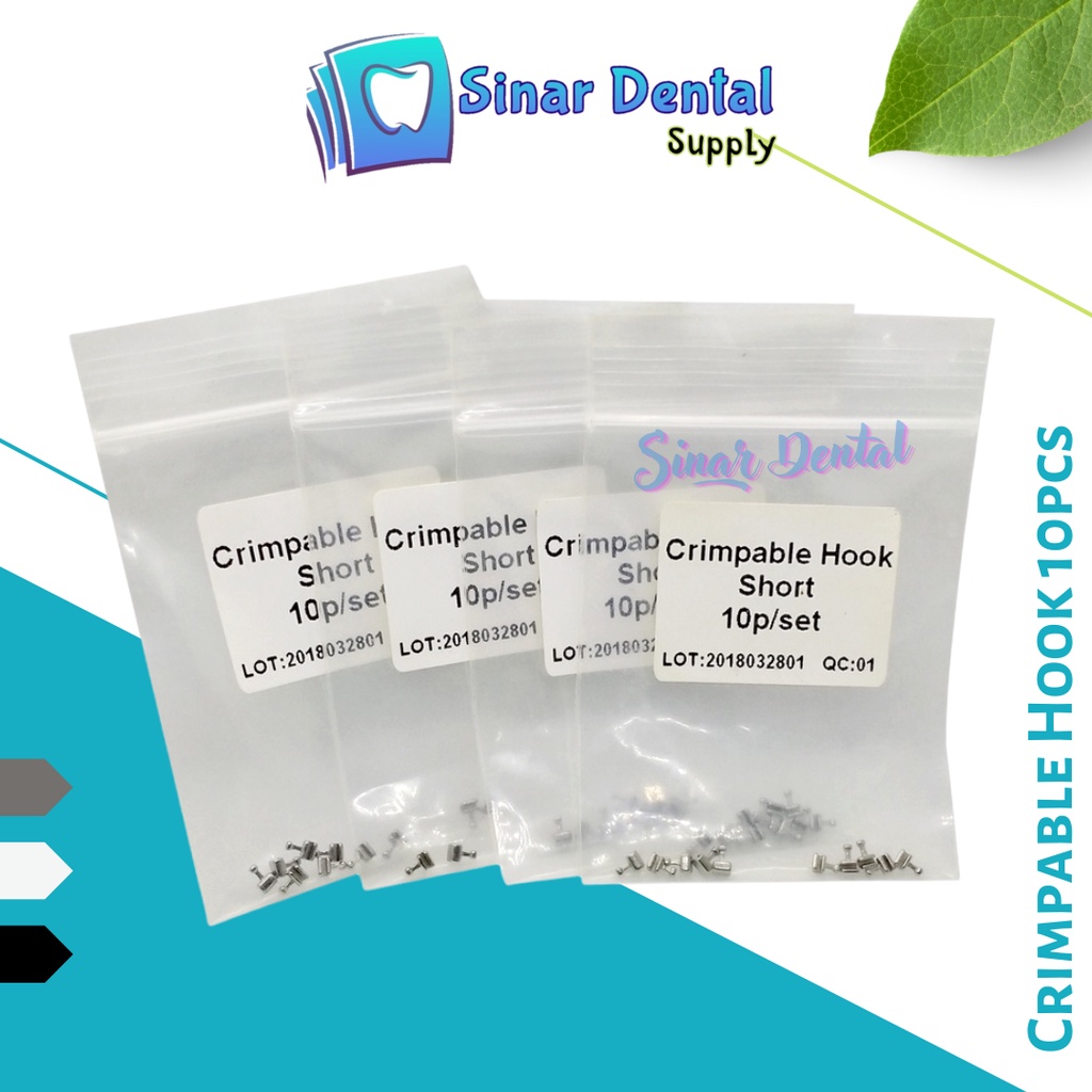 Jual CRIMPABLE HOOK ORTHODONTIC ISI 10 PCS | Shopee Indonesia