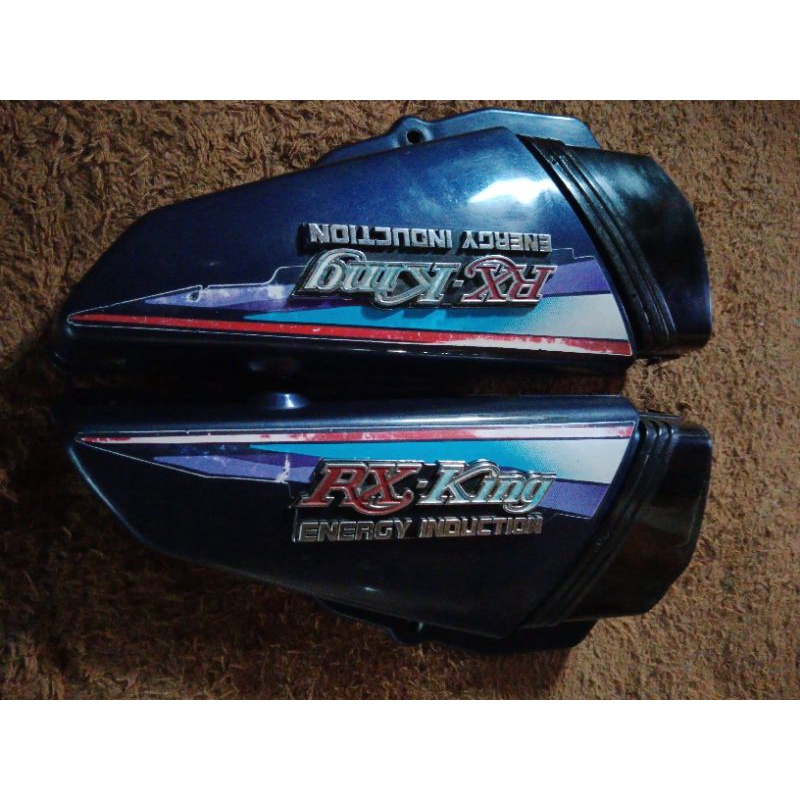 Jual Tutup samping box aki Yamaha rx king master tahun 99 warna ungu