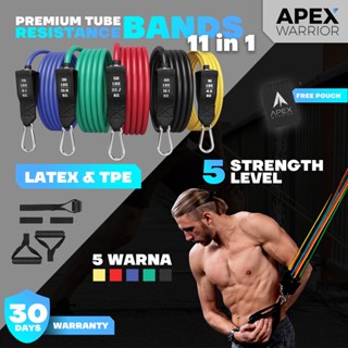 Jual Apex Warrior 68kg 150 lbs Premium Resistance Band Tube Set