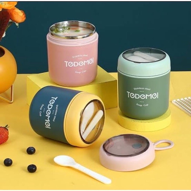 Jual TEDEMEI TERMOS TEMPAT SUP LUNCH BOX SOUP CUP STAINLESS MURAH ...