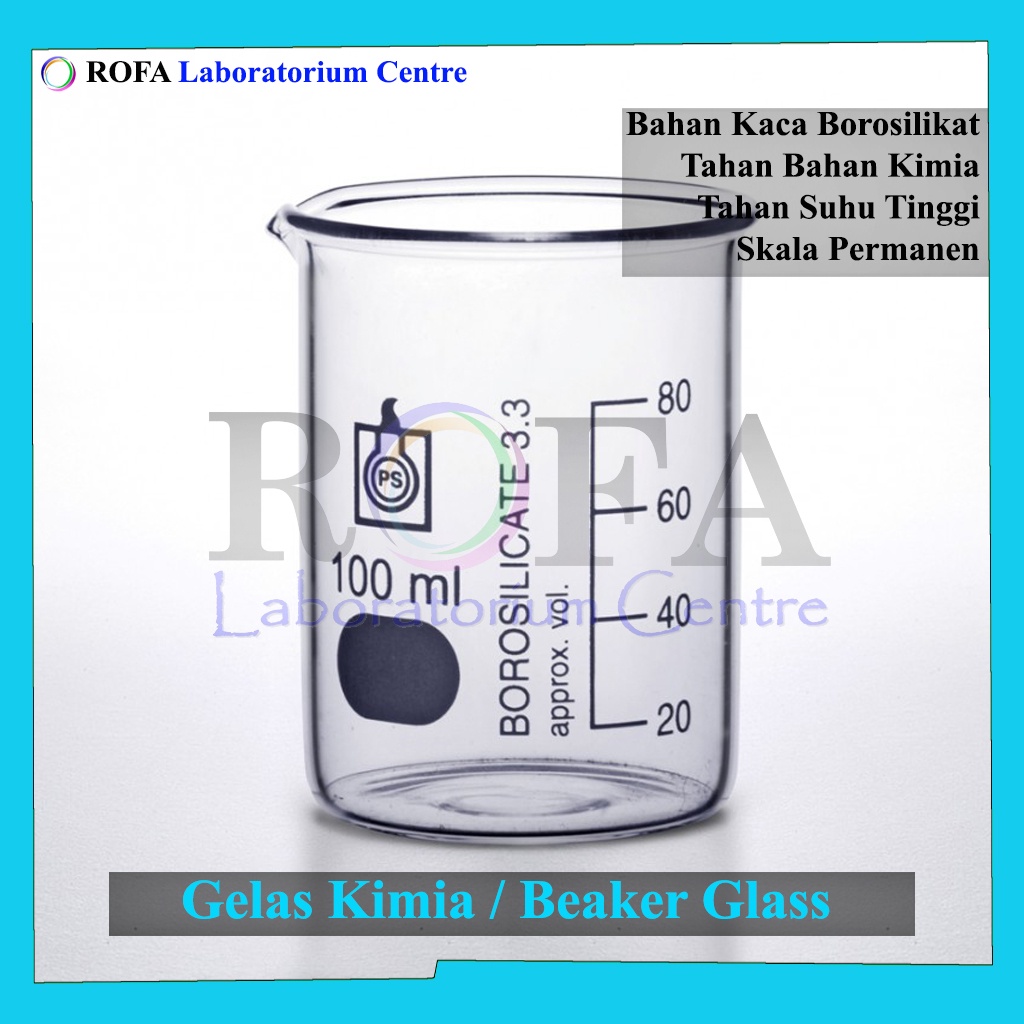 Jual Gelas Kimia Beaker Glass Gelas Piala Gelas Beaker Gelas Pyrex 100 Ml Shopee Indonesia 0996