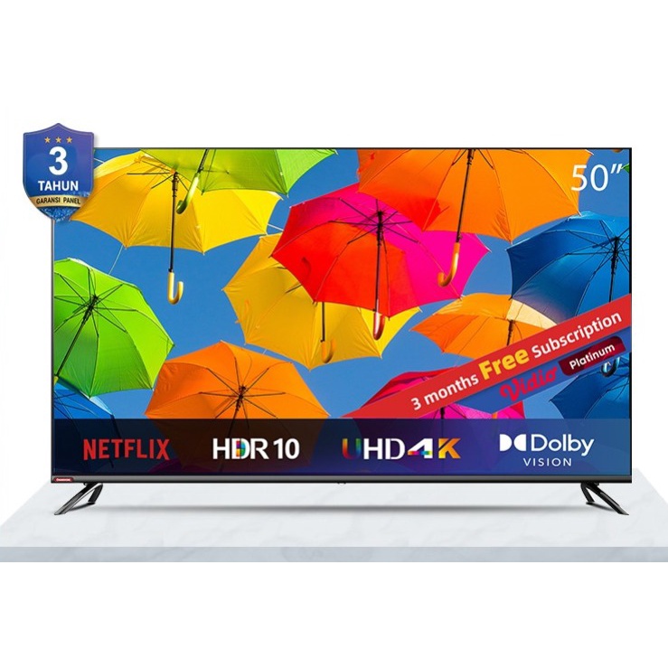 Jual New Changhong Framless Android K Uhd Smart Tv Inch Led Tv U H Shopee Indonesia