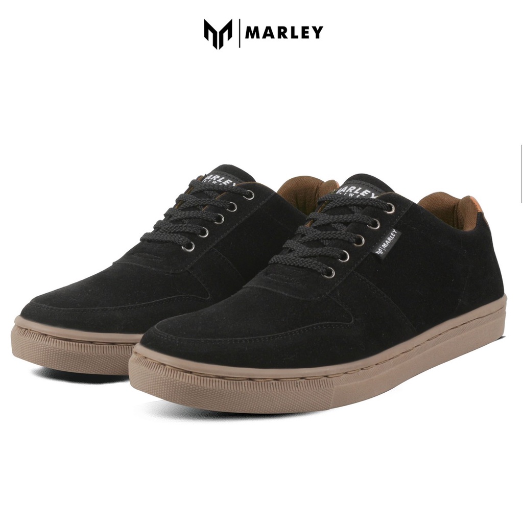 Jual Marley Connor 04 - Marley Sepatu Sneakers Pria Casual Kets Hitam ...