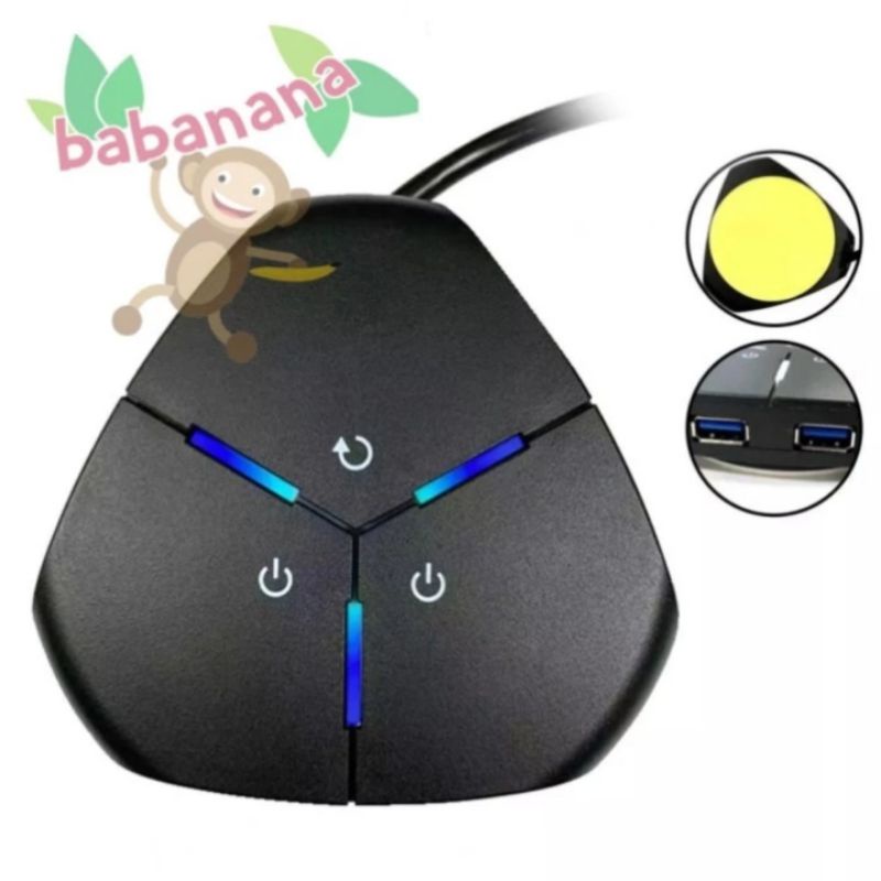 Jual Teucer power reset front panel switch for motherboard pc cable ...