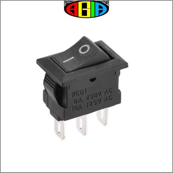 Jual Rocker Switch 21x15 Saklar On Off 3 pin 6A 250V / 10A 125V AC ...