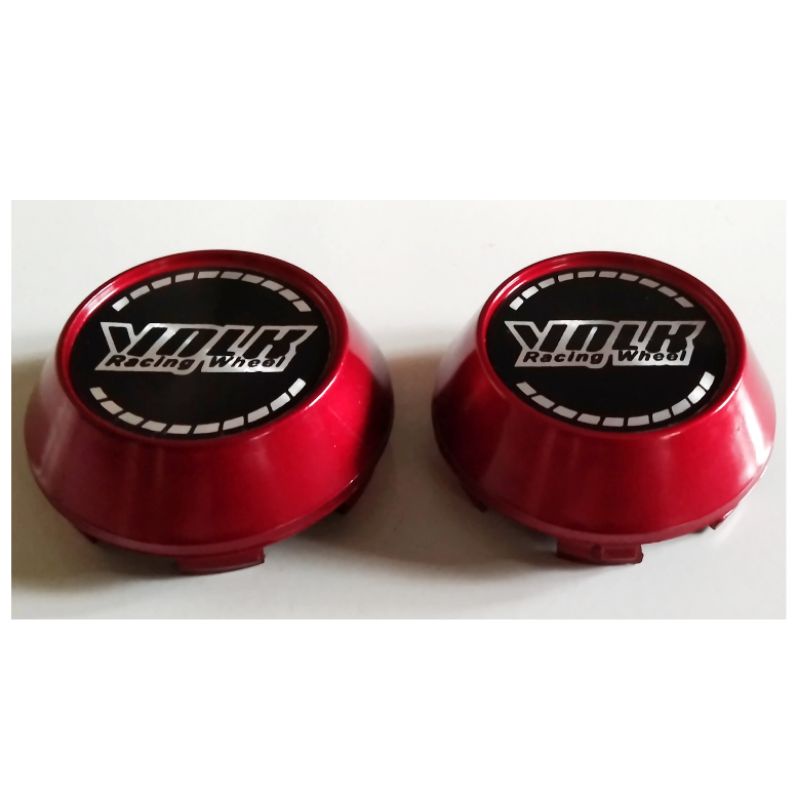 Jual Dop Center Velg Volk Racing Wheel Variasi Kerucut Merah 6,5cm Atau ...