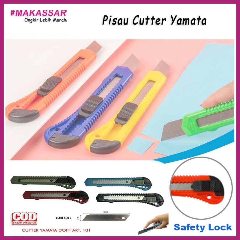 Jual Pisau Cutter Piso Cutter cuter kater Besar Pemotong Dus ATK Yamata ...