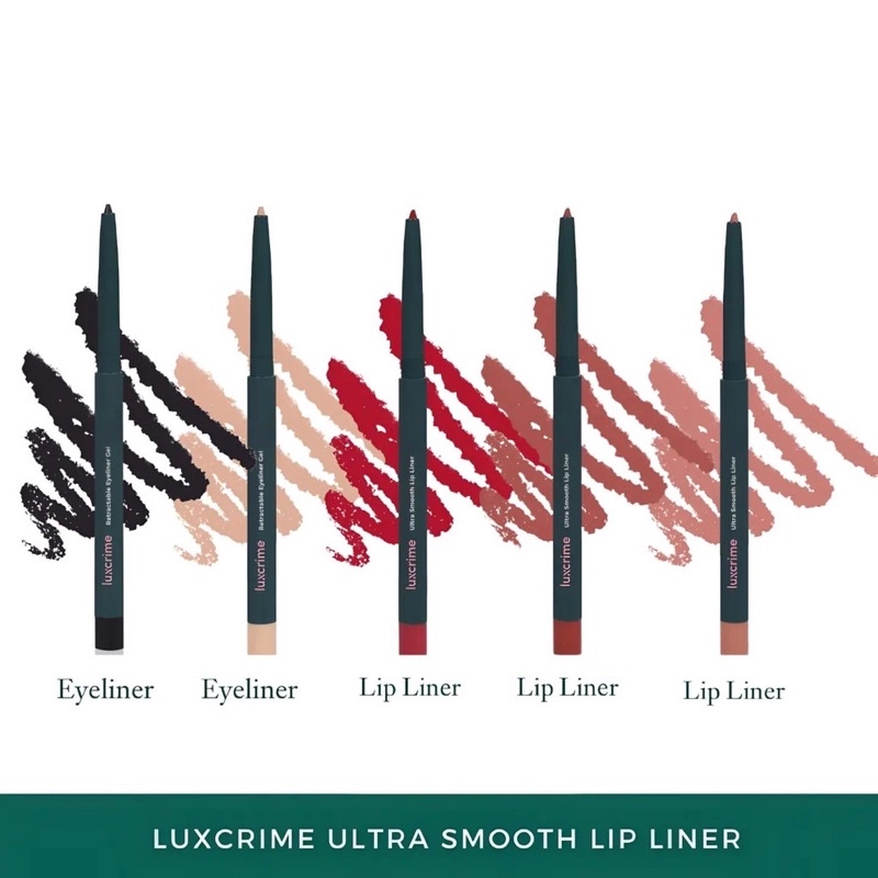 Jual LUXCRIME Ultra Smooth Lip Liner & Retractable Eyeliner Gel Series