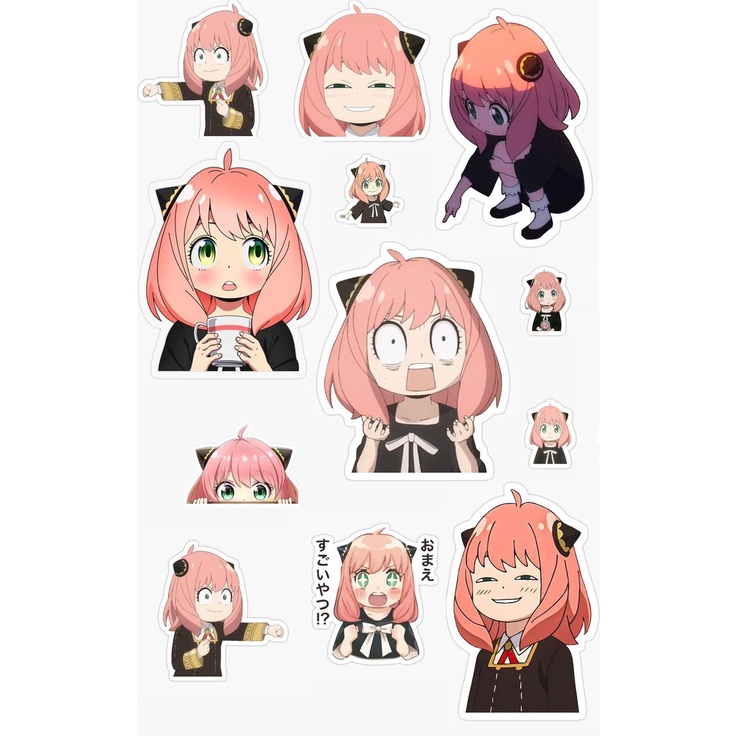 Jual Stiker Spy x Family Anya 1 Stiker Handphone Spy x Family