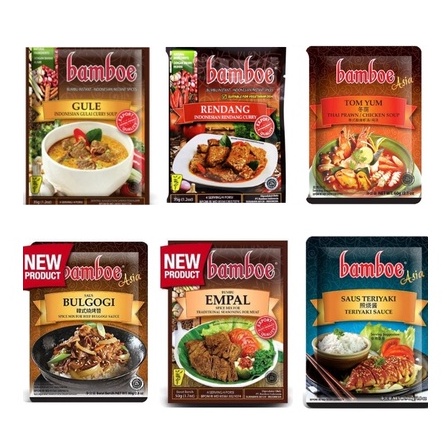 Jual Bamboe Bumbu Racik / Bumbu Masak Instant 60gr Rasa Tom Yum, Gule ...