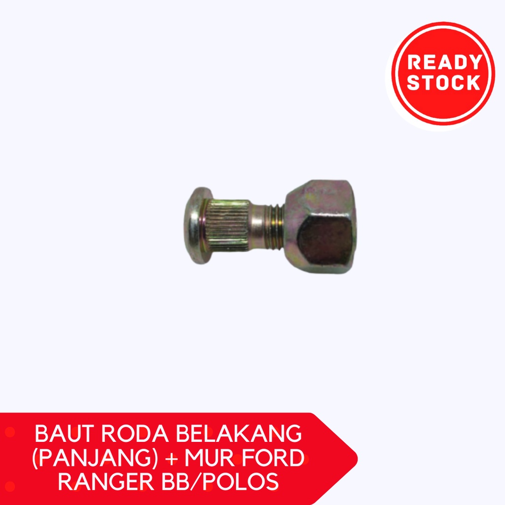 Jual BAUT RODA BELAKANG (PANJANG) + MUR FORD RANGER | Shopee Indonesia