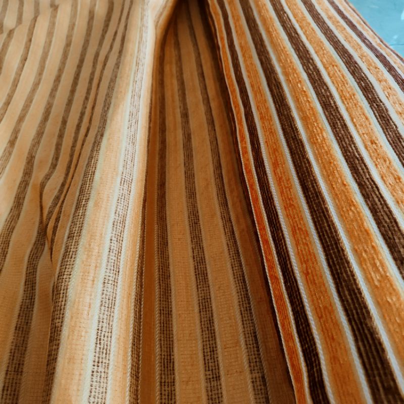 Jual KAIN SOFA MOTIF SALUR / KAIN CENIL METERAN / KAIN SOFA CHENIL