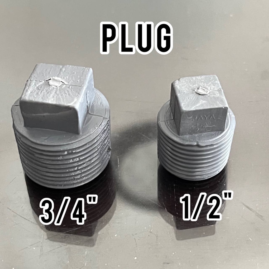 Jual Plug PVC Drat Luar Dop 1/2 - 3/4 inch / Tutup pipa tangki tandon ...