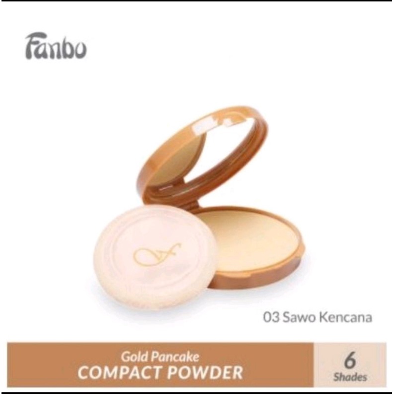 Jual FANBO Compact Powder Gold / Bedak Padat | Shopee Indonesia