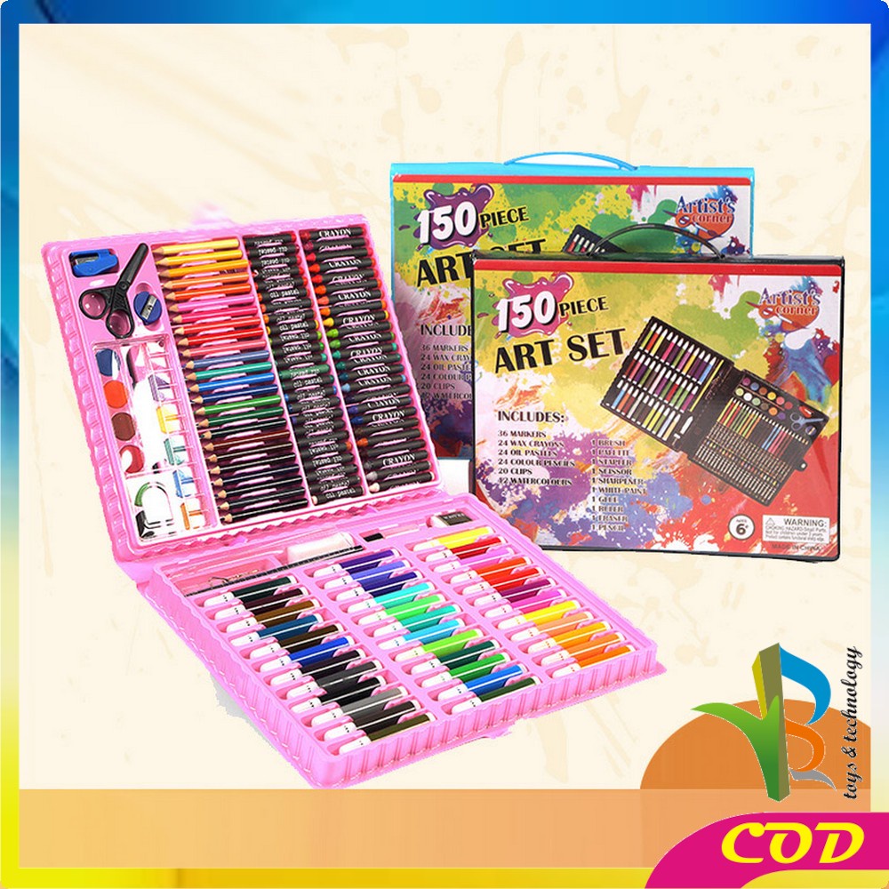 Jual RB-A28 Crayon Set Pensil Warna Isi 150PCS / Alat Tulis Colouring ...