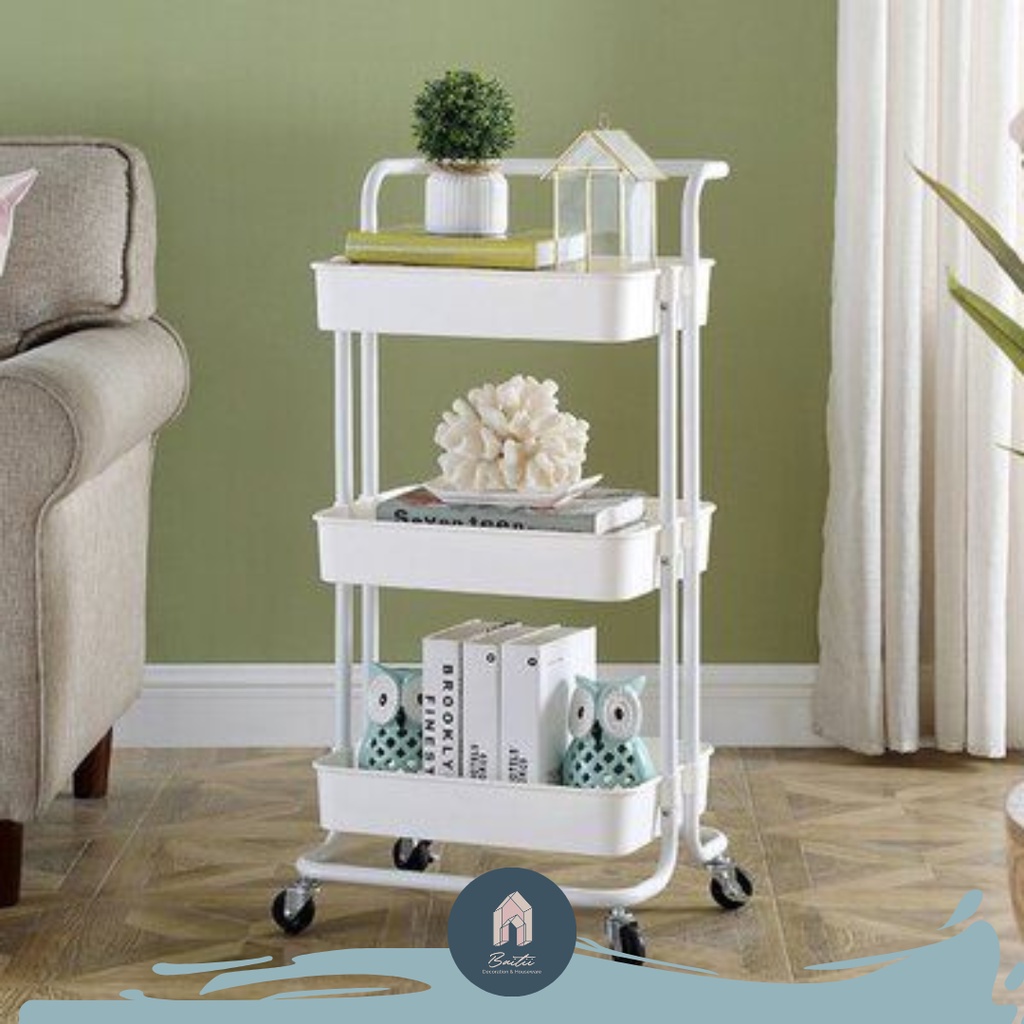 Jual BAITII RAK SUSUN NORDIC IK*E4 RODA TEMPAT SERBAGUNA RAKIT 4183 / ...