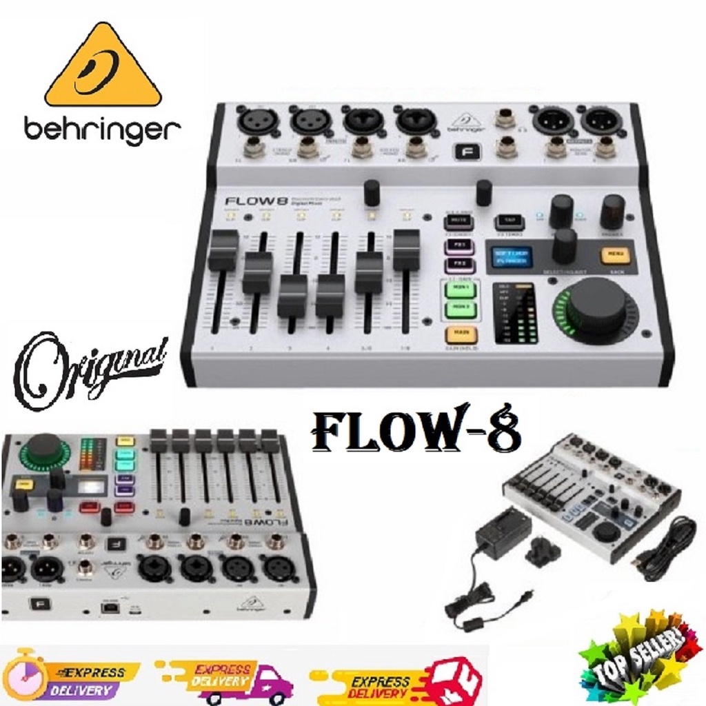Jual Behringer FLOW 8 8-Input Digital Mixer with Bluetooth | Shopee ...