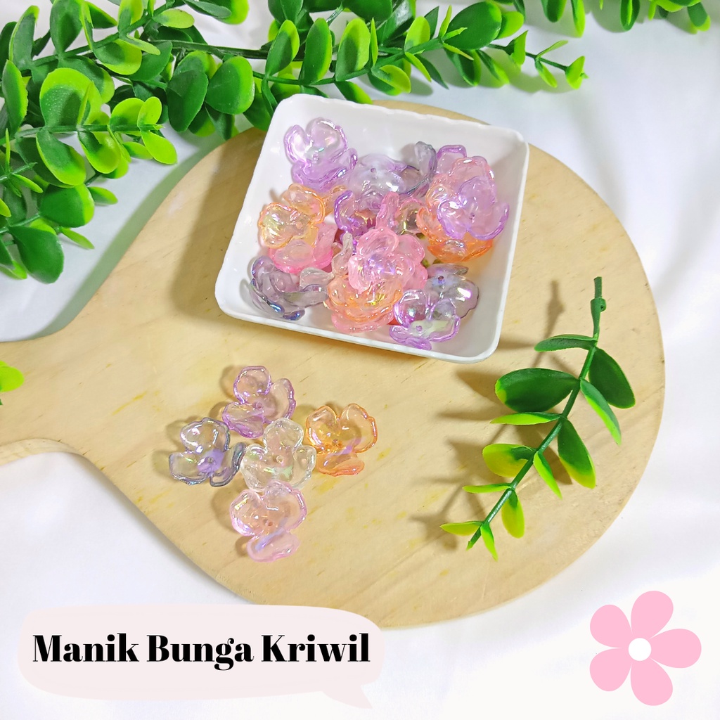 Jual Manik Mote Kelopak Clover AB I Manik Kelopak Bunga I Manik Bunga ...