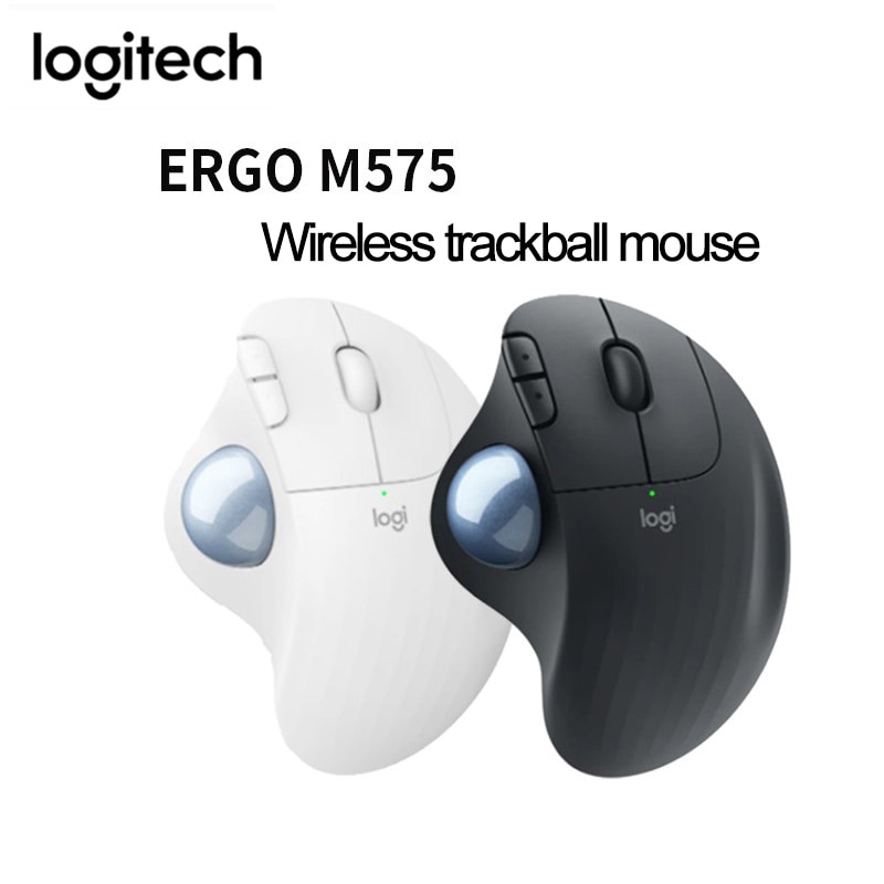 Jual Logitech ERGO M575 Wireless Trackball Ergonomic Mouse 5 Buttons Wireless 2.4 GHz Mice for