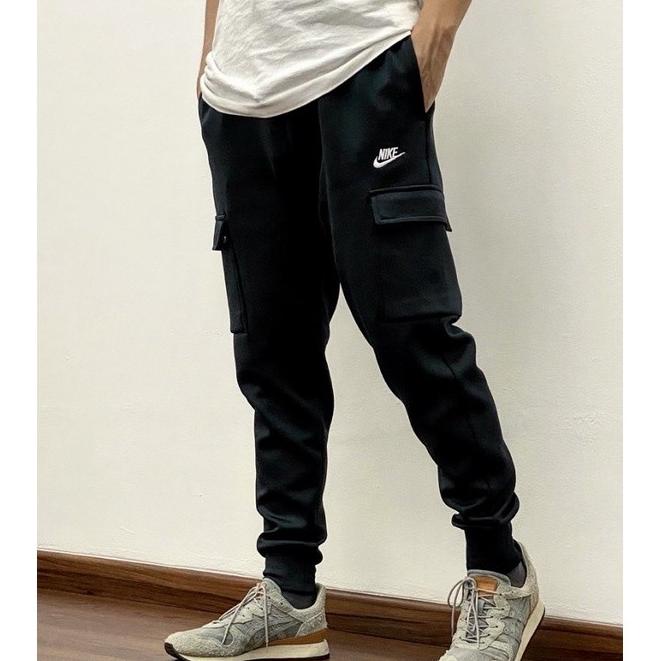 Jual Celana Joger Nike Original Club Fleece Cargo Jogger in Black