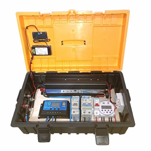 Jual box plts offgrid portable 2000w with timer panel surya solar panel ...