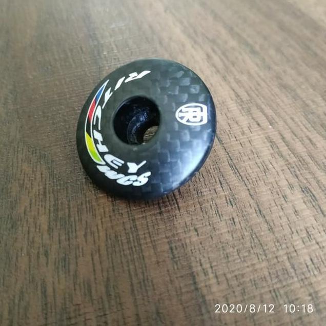 Ritchey WCS Stem Top Cap – Schwarze Vorbaukappe, Mit Logo, Für 3,8 Cm Vorbauten