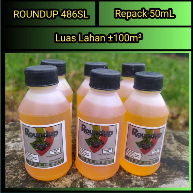 Jual Roundup ±50mL pembasmi rumput liar sampai akarnya. obat bekerja ...