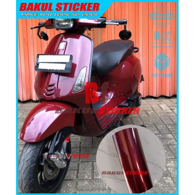 Jual Stiker Scotlite Merah Tua Mettalik Candy Scotlite Dark Red Candy