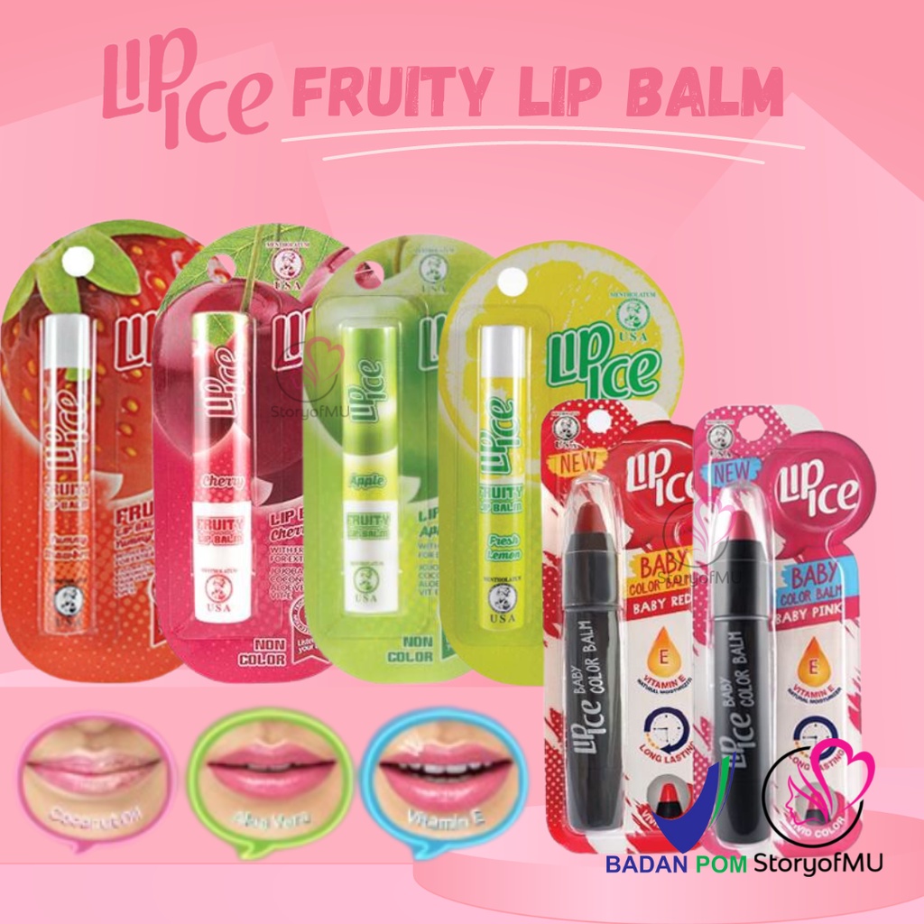 Jual LIP ICE Fruity Regular Lip Balm 2.2g Shopee Indonesia