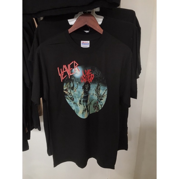 Jual KAOS BAND SLAYER - LIVE UNDEAD (ORIGINAL MERCHANDISE) | Shopee ...