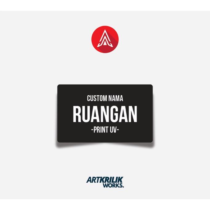 Jual Custom Sign Board Nama Ruangan Akrilik Print Papan Nama Ruang ...