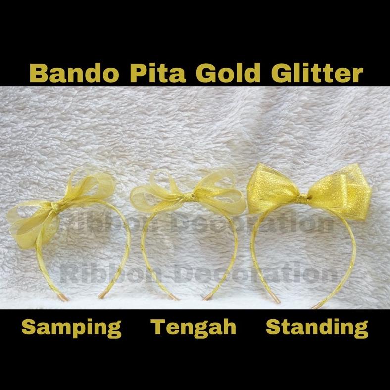 Jual Bando Pita Glitter Gold / mengkilap / Natal / Christmas / party ...