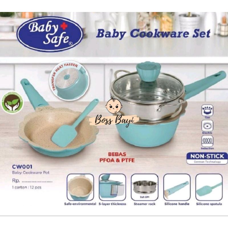 Jual BABY SAFE Cookware Set Non Electric CW001/ Peralatan Memasak Premium untuk MPASI Shopee