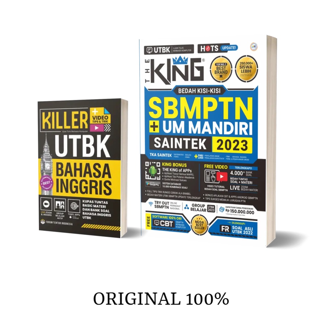 Jual Buku SMBPTN Saintek 2023 Buku Tes Skolastik SNBT 2024 The King ...