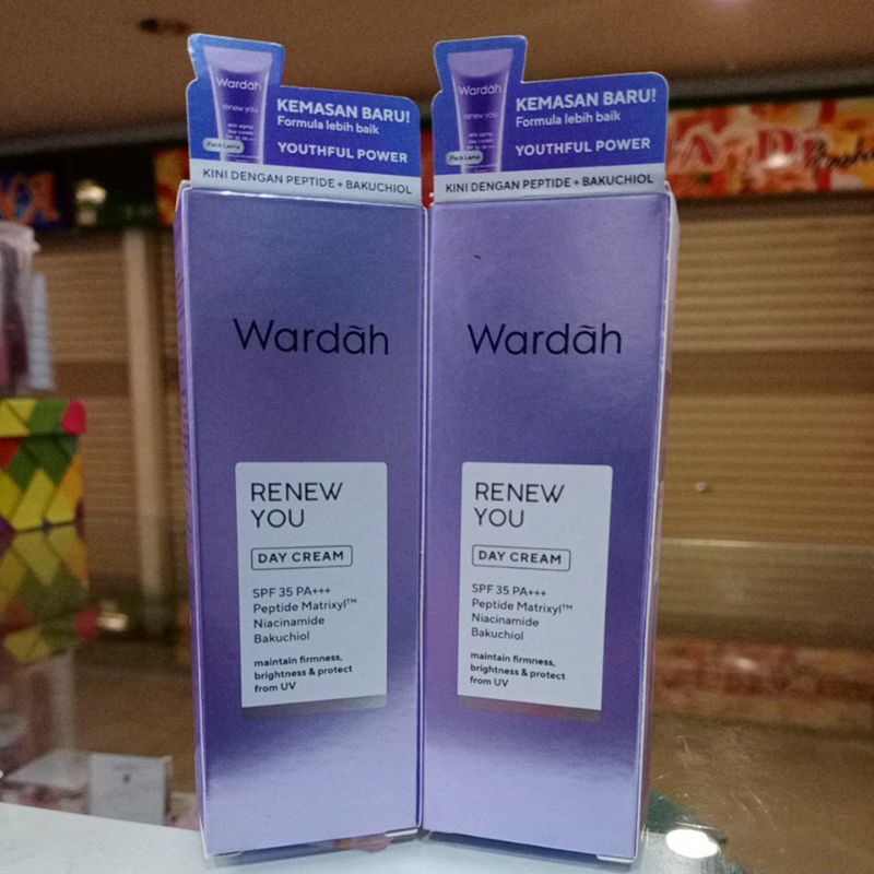 Jual Wardah Renew You Anti Aging Day Cream Spf 35pa 15mltube