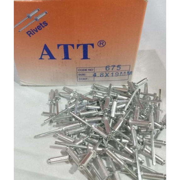 Jual Paku Rivet ATT 675 (4.8x19mm) | Shopee Indonesia