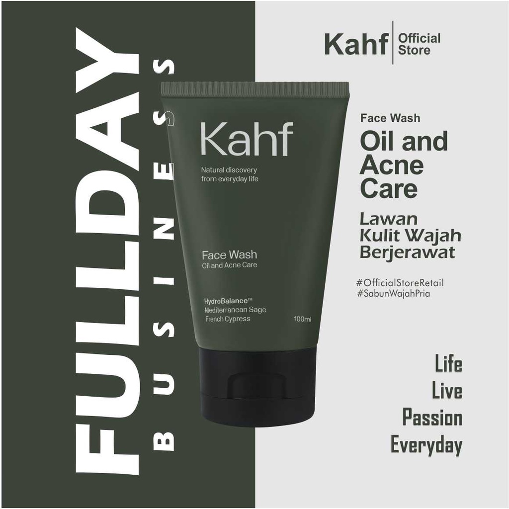 Jual Kahf Oil And Acne Care Face Wash 100 Ml - Sabun Wajah 