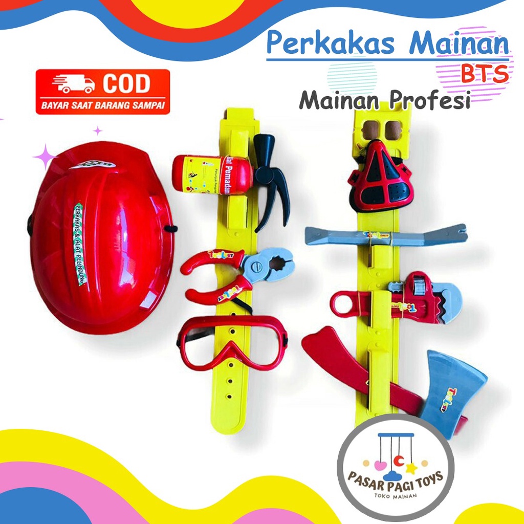 Jual Mainan Edukasi Anak Peralatan Pemadam Kebakaran Fire Rescue Tool ...