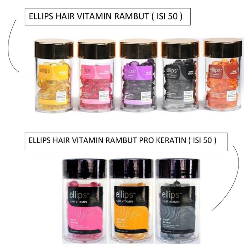 Jual ELLIPS HAIR VITAMIN RAMBUT & ELLIPS HAIR VITAMIN RAMBUT PRO ...