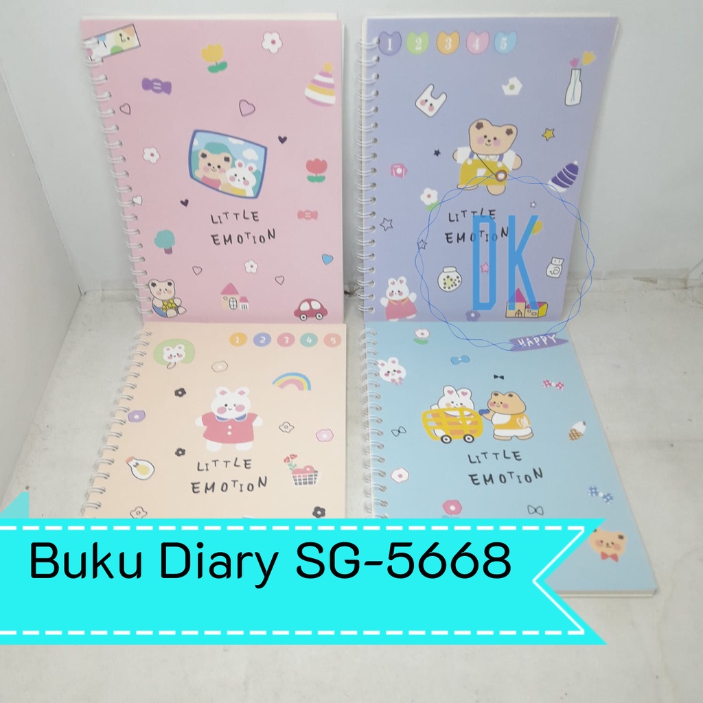 Jual Buku Tulis Notes Diary Ring Notebook B5 Softcover Motif SG-5668 ...