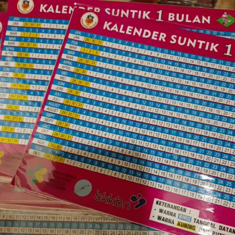 Jual Kalender KB 1 bulan | Shopee Indonesia