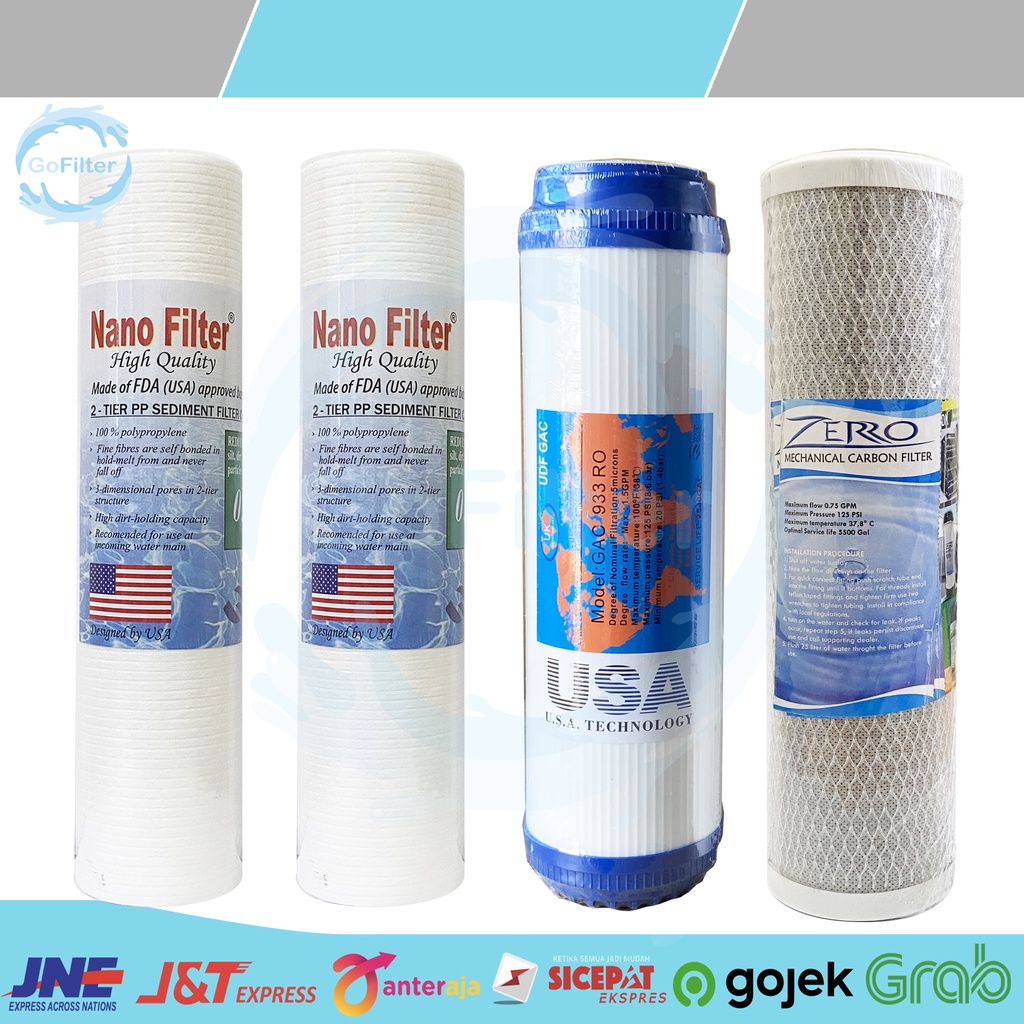 Jual Paket Refill Fiter Air Tahap Air Sumur Pam Sparepart Filter Air Inch Spun Sedimen